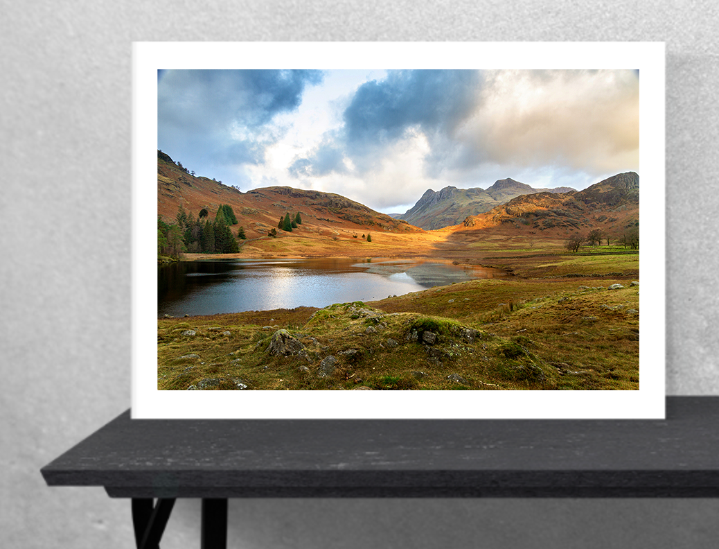 Blea Tarn and The Langdale Pikes